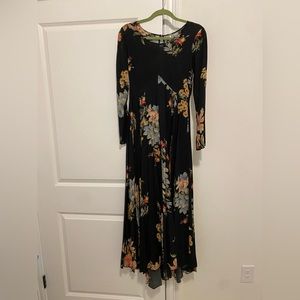 Free People Long Sleeve Maxi Dress